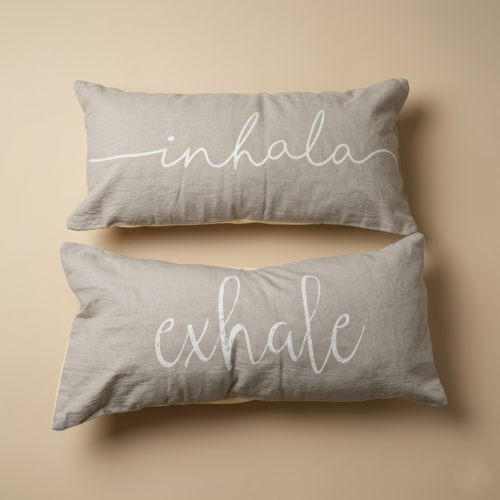 Almohadón rectangular DUO INHALA - EXHALA