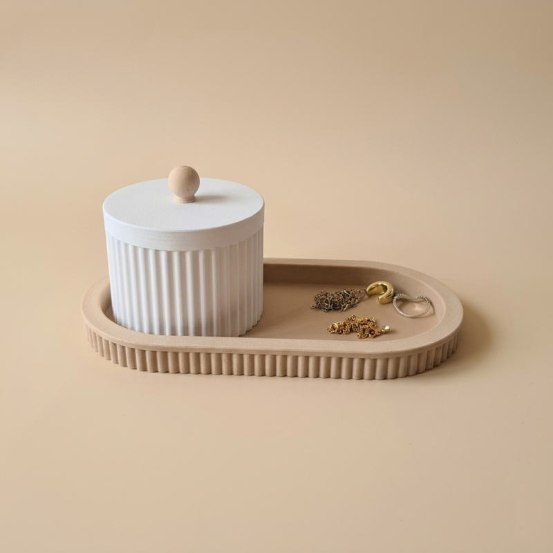 Bandeja organizadora joyera con caja BOX