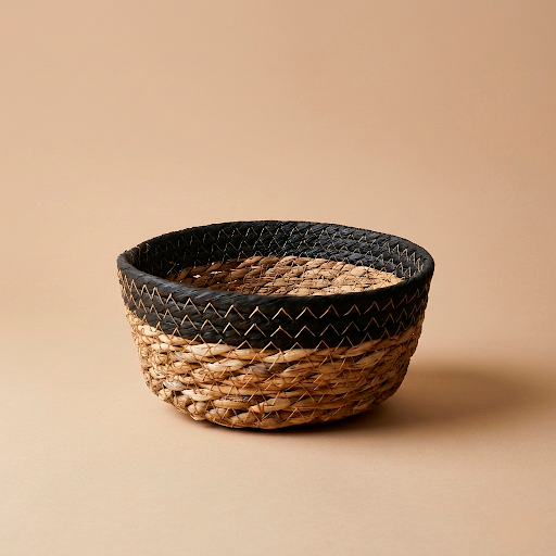 Panera seagrass bode negro 18x8cm