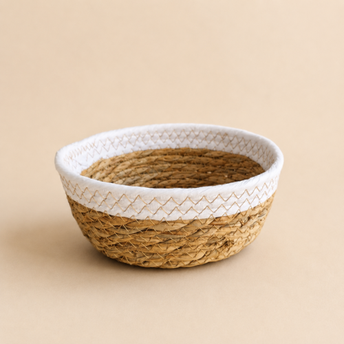 Panera seagrass borde blanco 18x8cm