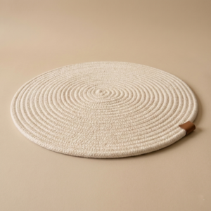 Individual redondo de hilo de algodón 29cm