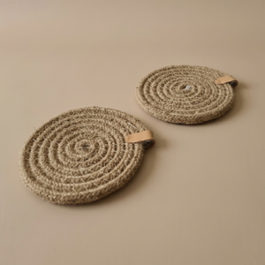 Posavaso de yute 11cm