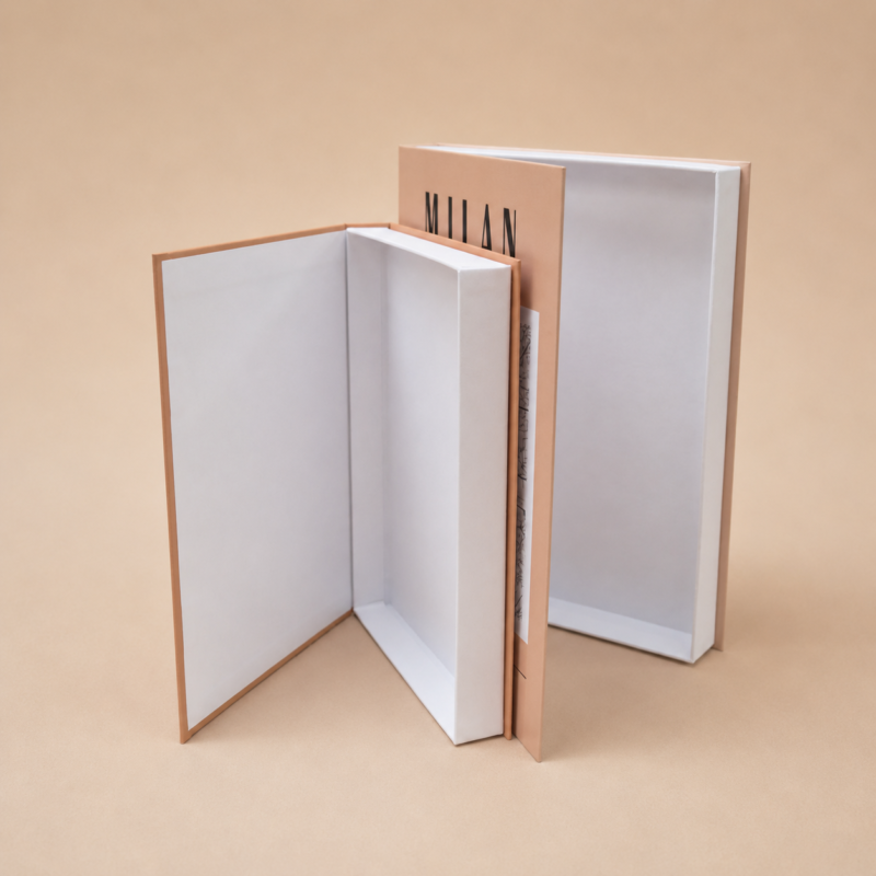 Set x2 cajas organizadoras Libros decorativos Milan y Paris