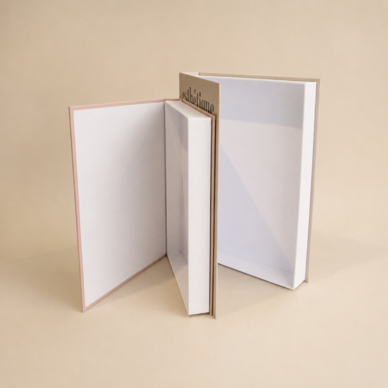 Set x2 cajas organizadoras Libros decorativos Esthetique