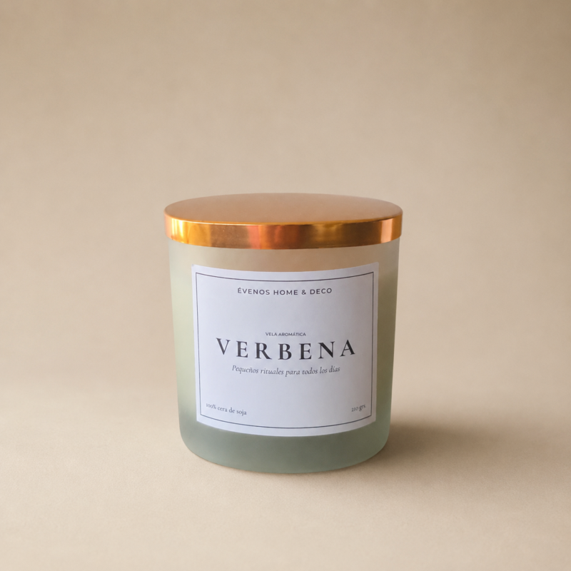 Vela de soja Tennesse esmerilado Verbena