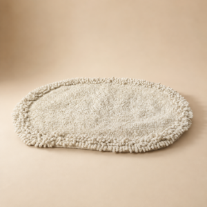 Alfombra antideslizante para baño ovalada 60x40cm