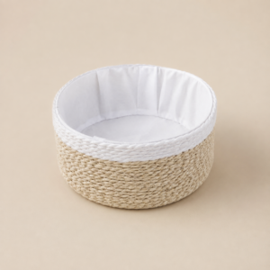 Cesto circular combinado de yute 17,5x7,5