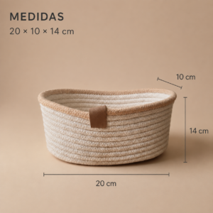 Cesto ovalado combinado 20x14x10