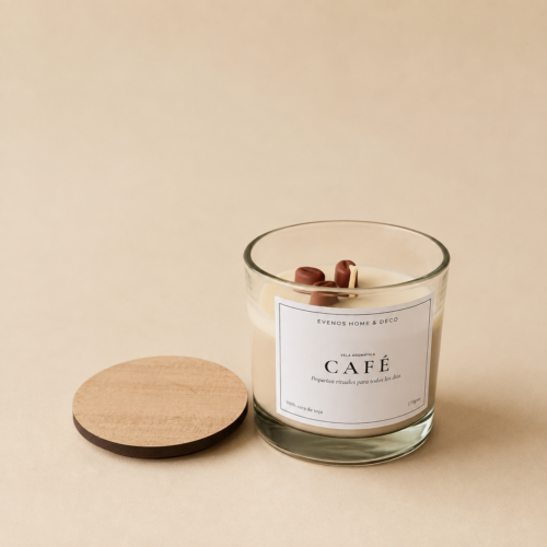 Vela de soja Tennesse liso Coffee Edition - Aroma Café