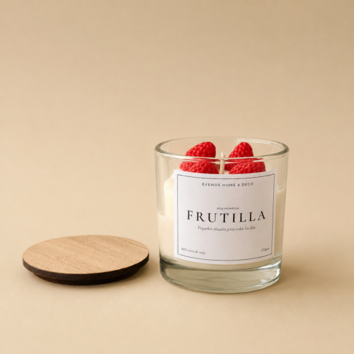 Vela de soja Tennesse liso Frutilla edition